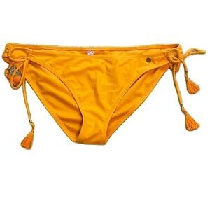 Raisins XL yellow gold XL bikini bottom with side ties